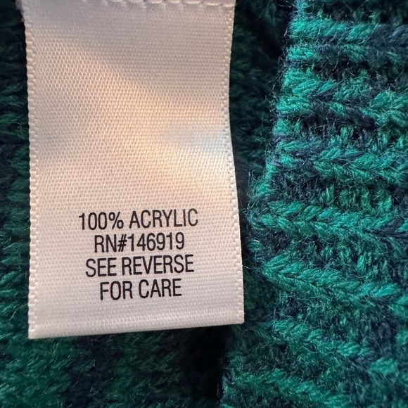 Croft & Barrow Teal Long Sleeve sweater - Picture 8 of 9